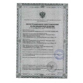 Шапочка &quot;Шарлотта&quot; голубая, КОМПЛЕКТ 100 шт., спанбонд 10 г/м2, МЕДСЕРВИС
