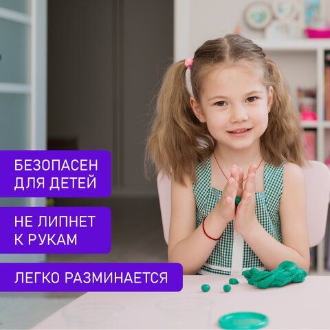 Пластилин классический BRAUBERG 2 шт. &quot;АКАДЕМИЯ&quot;, 12 цветов, 240 г, со стеком, картонная упаковка, 103256