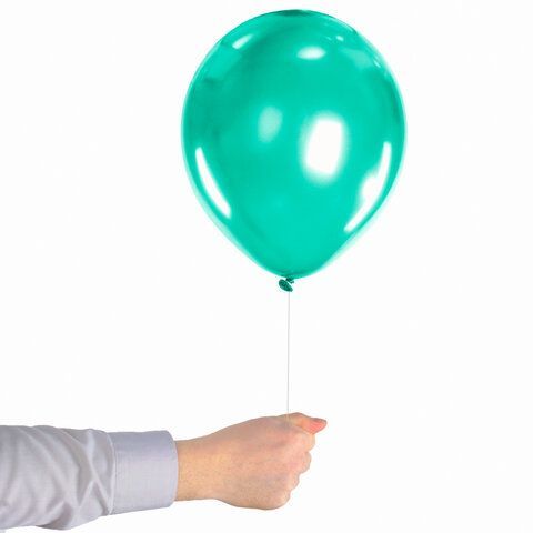 Шары воздушные ЗОЛОТАЯ СКАЗКА 2 шт., 12&quot; (30 см), КОМПЛЕКТ 10 штук, металлик, ассорти 5 цветов, пакет, 105012