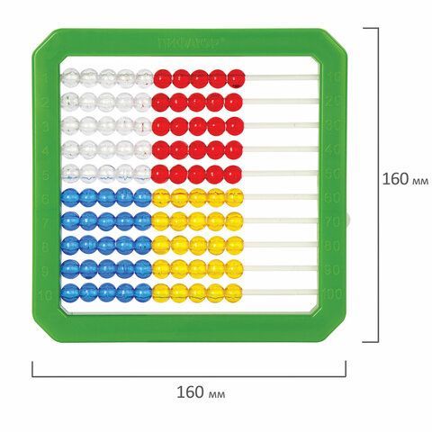 Счеты детские ПИФАГОР &quot;Учись считать!&quot;, 160х160 мм, 105857