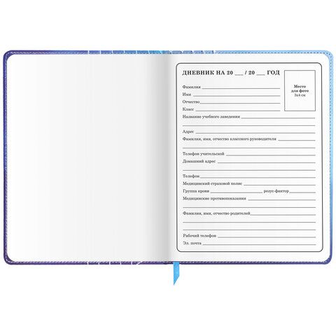 Дневник 1-4 класс 48 л., кожзам (твердая), застежка, ЮНЛАНДИЯ, &quot;ФУТБОЛ&quot;, 105958