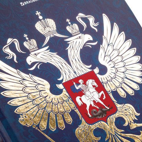 Дневник 5-11 класс, 48 л., твердый, BRAUBERG, фольга, с подсказом, &quot;Российский&quot;, 106075