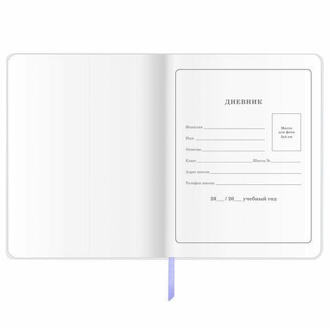 Дневник 1-4 класс 48 л., кожзам (гибкая), печать, фольга, ЮНЛАНДИЯ, &quot;Балерина&quot;, 106161