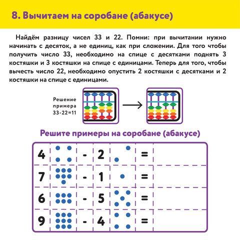 Счеты Абакус (соробан) радужные ЮНЛАНДИЯ &quot;Ментальная арифметика&quot;, 13 разрядов кнопка обнуления, 106239