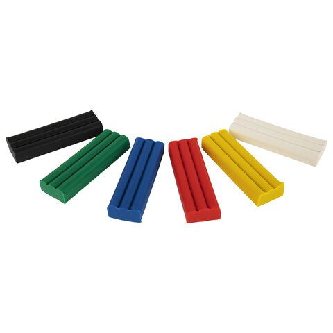 Пластилин мягкий восковой BRAUBERG KIDS 3 шт., 6 цветов, 90 г, со стеком, 106493