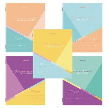 Тетради 12 л. КОМПЛЕКТ 10 шт. BRAUBERG, клетка, обложка картон, MULTICOLOR, 106665