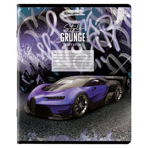 Тетради 18 л. КОМПЛЕКТ 10 шт. BRAUBERG, клетка, обложка картон, DRIVE, 106669