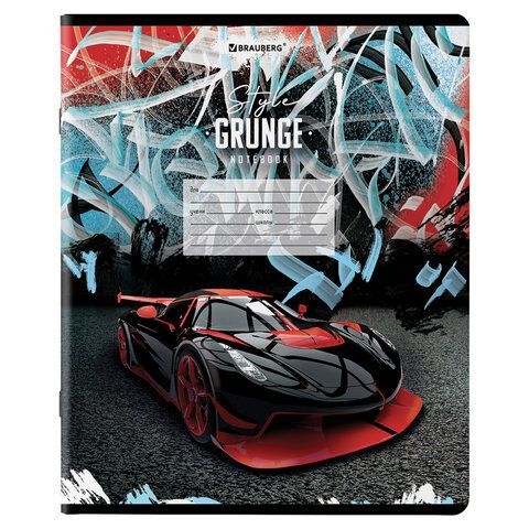 Тетради 18 л. КОМПЛЕКТ 10 шт. BRAUBERG, клетка, обложка картон, DRIVE, 106669