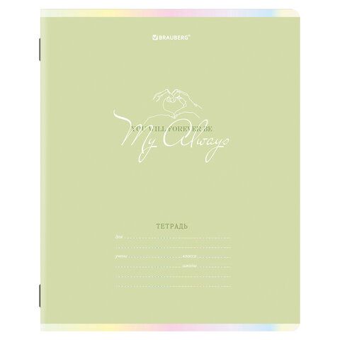 Тетради 18 л. КОМПЛЕКТ 10 шт. BRAUBERG, клетка, обложка картон, PASTEL, 106670