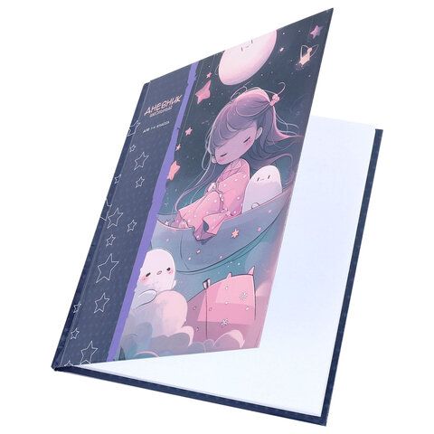 Дневник 1-4 класс 48 л., твердый, ЮНЛАНДИЯ, глянцевая ламинация, с подсказом, &quot;Аниме&quot;, 106828