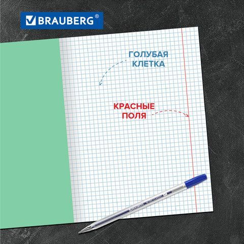 Тетрадь BRAUBERG 20 шт. ВЕЛИКИЕ ИМЕНА 18л. клетка, плотная бумага 80г/м2, обложка тонированный офсет, 106978