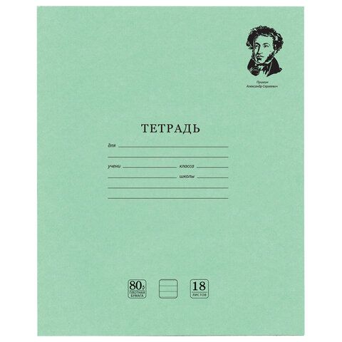 Тетрадь BRAUBERG 20 шт. ВЕЛИКИЕ ИМЕНА 18л. линия, плотная бумага 80г/м2, обложка тонированный офсет, 106979