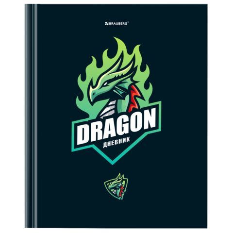 Дневник 1-11 класс 40 л., твердый, BRAUBERG, матовая ламинация, Dragon, 107178