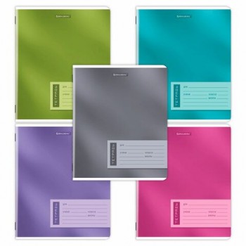 Тетради ДЭК 12 л., КОМПЛЕКТ 10 шт., BRAUBERG, клетка, обложка картон, "ONE COLOUR", 107313