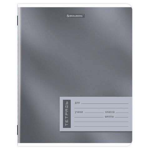 Тетради ДЭК 24 л. КОМПЛЕКТ 10 шт. BRAUBERG, клетка, обложка картон, "ONE COLOUR", 107342