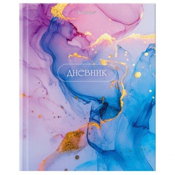 Дневник 1-11 класс 40л, твердый, BRAUBERG 12 шт., глянцевая ламинация, Мрамор, 107606
