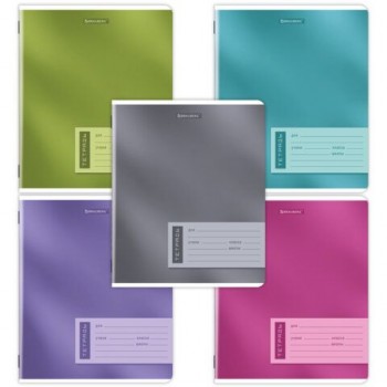 Тетрадь 12л. BRAUBERG 60 шт. клетка, обложка картон, ONE COLOUR, 107776