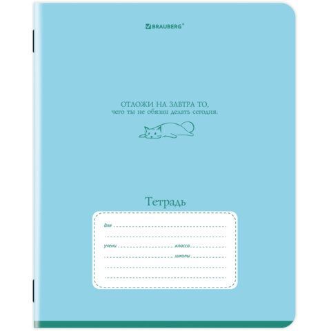 Тетрадь 12л. BRAUBERG 60 шт. клетка, обложка картон, PHRASES, 107777