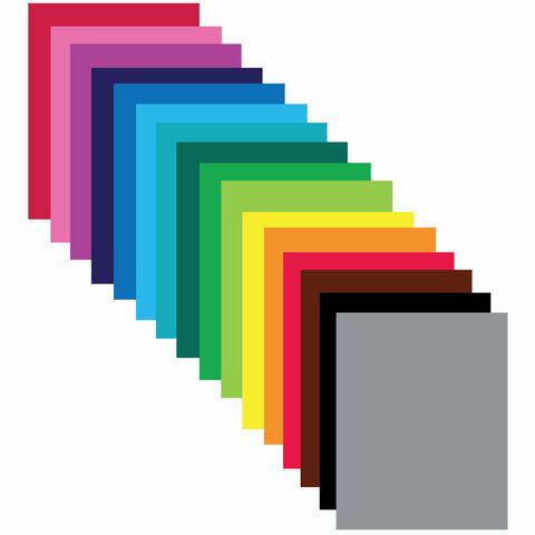 Цветная бумага А4 2-сторонняя мелованная, 16 листов 16 цветов, на скобе, BRAUBERG ЭКО, 200х280 мм, &quot;Кораблик&quot;, 111327