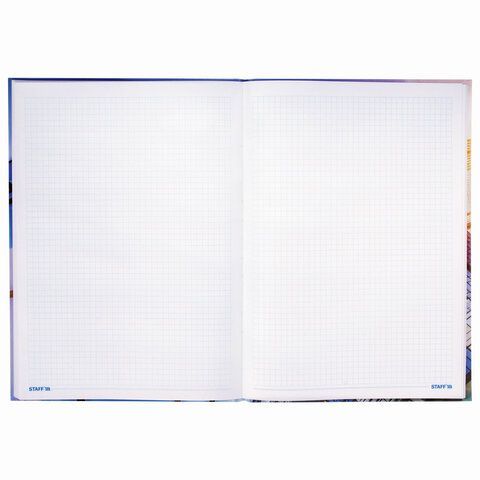 Блокнот БОЛЬШОЙ ФОРМАТ (215х295 мм) А4, 80 л., твердый, клетка, STAFF, &quot;City&quot;, 111596