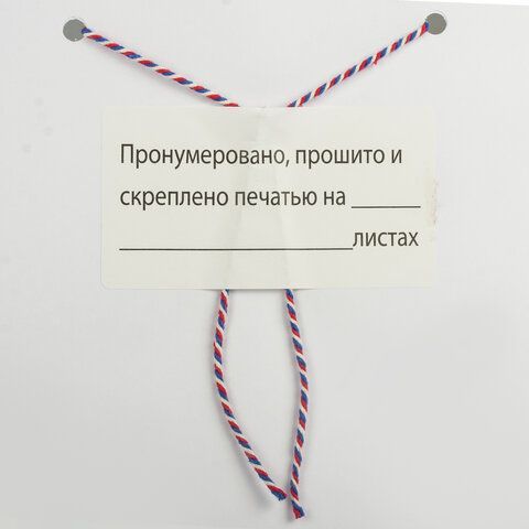 Этикетка самоклеящаяся &quot;Пронумеровано, прошито и скреплено&quot;, 74х40мм, 500 штук, BRAUBERG, 111743