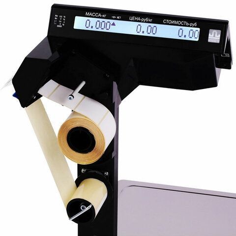 Этикетка термотрансферная ПОЛУГЛЯНЕЦ (58х60 мм), 500 этикеток в ролике, 52202