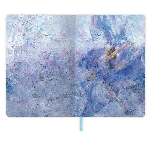 Блокнот А5 (143x210 мм), BRAUBERG VISTA &quot;Ballet&quot;, под кожу, гибкий, 80 л., 112066