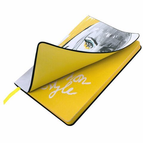 Блокнот А5 (143x210 мм), BRAUBERG VISTA &quot;Fashion Style&quot;, под кожу, гибкий, 80 л., 112067