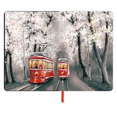 Блокнот А5 (143x210 мм), BRAUBERG VISTA &quot;San Francisco&quot;, под кожу, гибкий, 80 л., 112070