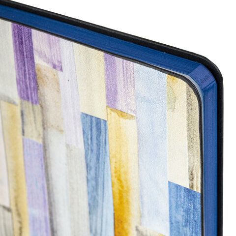 Блокнот А5 (143x210 мм), BRAUBERG VISTA &quot;Expression&quot;, под кожу, гибкий, 80 л., 112082