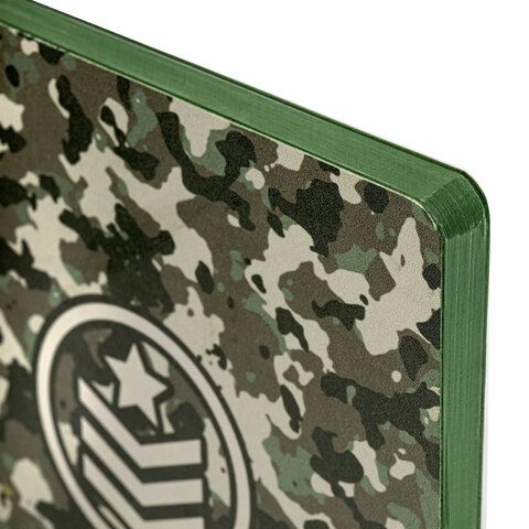 Блокнот А5 (143x210 мм), BRAUBERG VISTA &quot;Military&quot;, под кожу, гибкий, 80 л., 112085