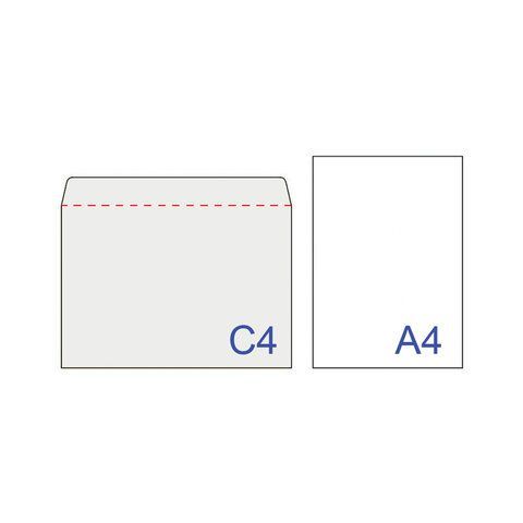 Конверты С4 (229х324 мм) КРАФТ, с клеевым слоем, 80 г/м2, КОМПЛЕКТ 25 шт., треугольный клапан, BRAUBERG, 112365