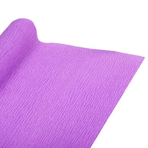 Бумага гофрированная/креповая, 110 г/м2, 50х250 см, лиловая, в рулоне, ОСТРОВ СОКРОВИЩ, 112546