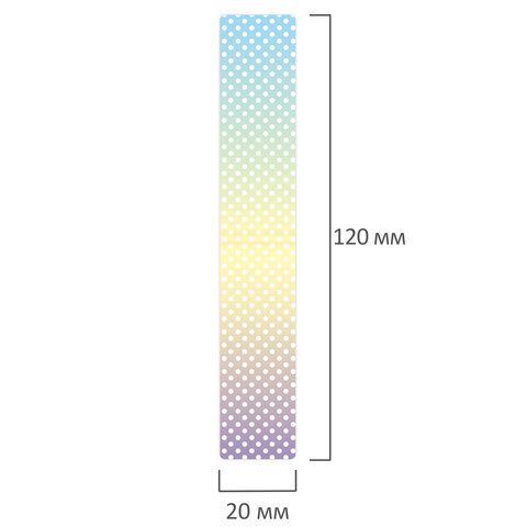 Закладки для книг МАГНИТНЫЕ, &quot;GRADIENT&quot;, набор 12 шт., 60x20 мм, BRAUBERG, 113170