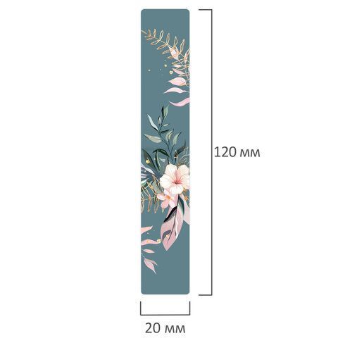 Закладки для книг МАГНИТНЫЕ, &quot;TROPICS&quot;, набор 12 шт., 60x20 мм, BRAUBERG, 113172