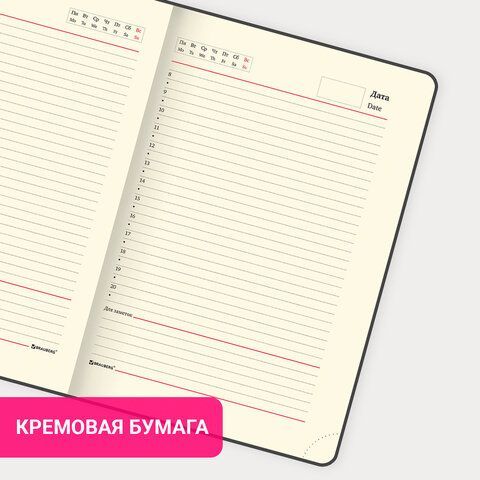 Ежедневник недатированный БОЛЬШОЙ ФОРМАТ 210х297 мм А4, BRAUBERG &quot;Status&quot;, 160л, черный, 113360