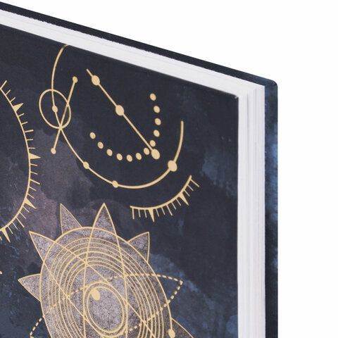 Ежедневник недатированный А5 (145х215 мм), ламинированная обложка с фольгой, 128 л., STAFF, &quot;Astrology&quot;, 113519