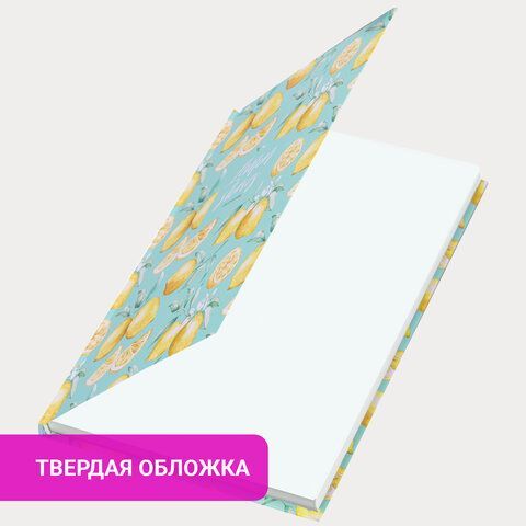 Ежедневник недатированный А5 (145х215 мм), ламинированная обложка, 128 л., STAFF, &quot;Lemon Stories&quot;, 113529