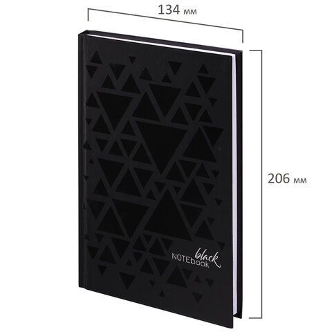 Блокнот А5 134х206 мм, 80 л., твердый, клетка, выборочный лак, STAFF, &quot;Triangles&quot;, 114421