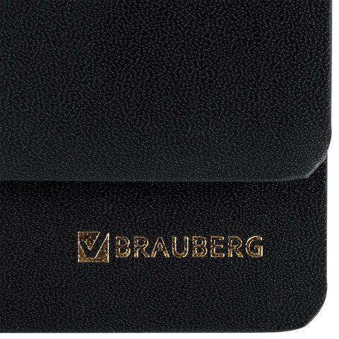 Планинг датированный 2024 305х140 мм, BRAUBERG &quot;Select&quot;, балакрон, черный, 114816