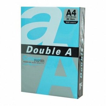 Бумага цветная DOUBLE A, А4, 80 г/м2, 500 л., интенсив, синяя