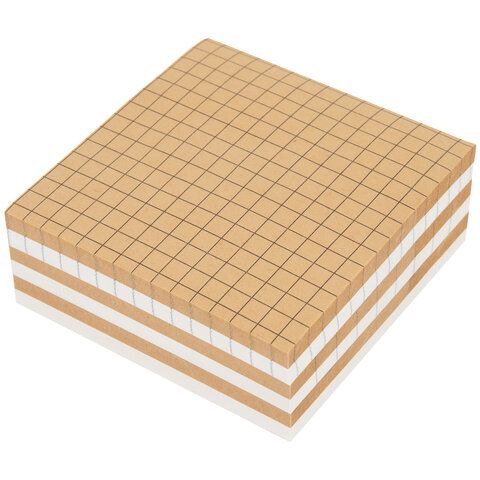 Блок самоклеящийся крафтовый (стикеры) BRAUBERG, MULTI KRAFT 76х76 мм, 300 листов, 115209