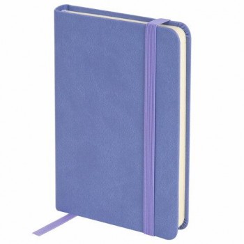 Скетчбук, слоновая кость 140г/м 90х140мм 80л КОЖЗАМ резинка, BRAUBERG ART CLASSIC, пастель сиреневый, 116875