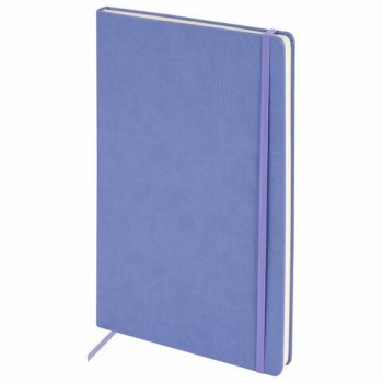 Скетчбук, слоновая кость 140г/м 210х297мм 80л КОЖЗАМ резинка, BRAUBERG ART CLASSIC, пастель сиреневый, 116883
