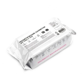 Салфетки косметические для лица и тела безворсовые 80шт, 20х20 см, диспенсер, LAIMA, 117545