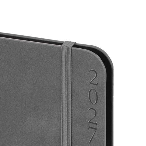 Ежедневник датированный 2027 А5 151х213мм BRAUBERG Note, под кожу, держатель для ручки, серый, 118090