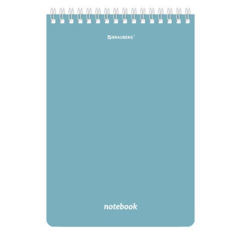 Блокнот А5 146х206мм, 80л, гребень, картон, клетка, BRAUBERG 16 шт., КС МОРАНДИ, 118553