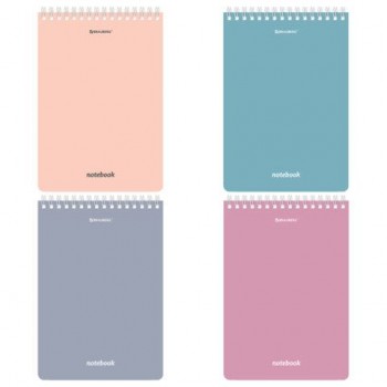 Блокнот А5 146х206мм, 80л, гребень, картон, клетка, BRAUBERG 16 шт., КС МОРАНДИ, 118553