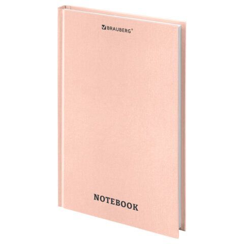 Блокнот А5 134х206мм, 80 л., твердый, клетка, BRAUBERG, МОРАНДИ, 118556