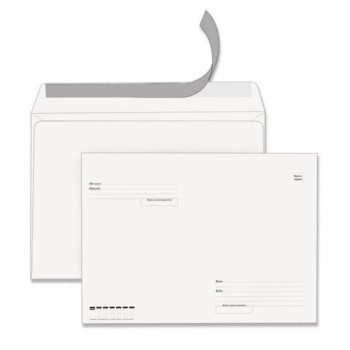 Конверты С4 (229х324мм), отрывная лента, "Куда-Кому", 100г/м2, КОМПЛЕКТ 500шт, STAFF, 118667